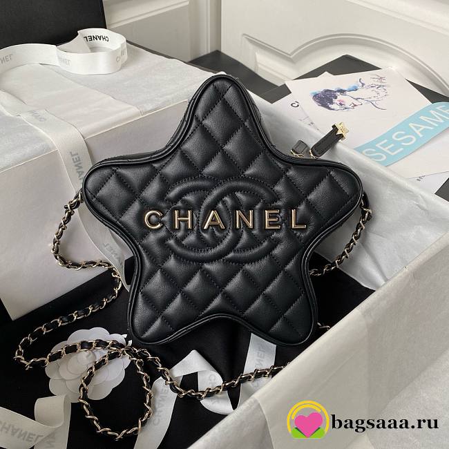 Bagsaaa Star Handbag Black - 22.5 × 22.5 × 6 cm - 1