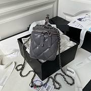 Bagsaaa Chanel Vaniny Cosmestic Grey Top Handle Bag - 17x9.5x8cm - 6
