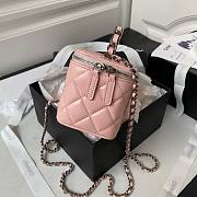 	 Bagsaaa Chanel Vaniny Cosmestic Pink Top Handle Bag - 17x9.5x8cm - 3
