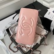 	 Bagsaaa Chanel Vaniny Cosmestic Pink Top Handle Bag - 17x9.5x8cm - 2