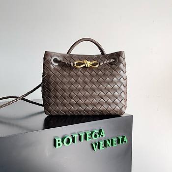 Bagsaaa Bottega Veneta Andiamo Medium brown leather tote bag - 19*25*10.5cm