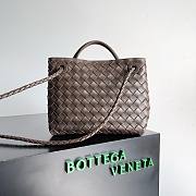 Bagsaaa Bottega Veneta Andiamo Medium brown leather tote bag - 19*25*10.5cm - 6