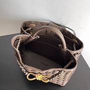 Bagsaaa Bottega Veneta Andiamo Medium brown leather tote bag - 19*25*10.5cm - 4