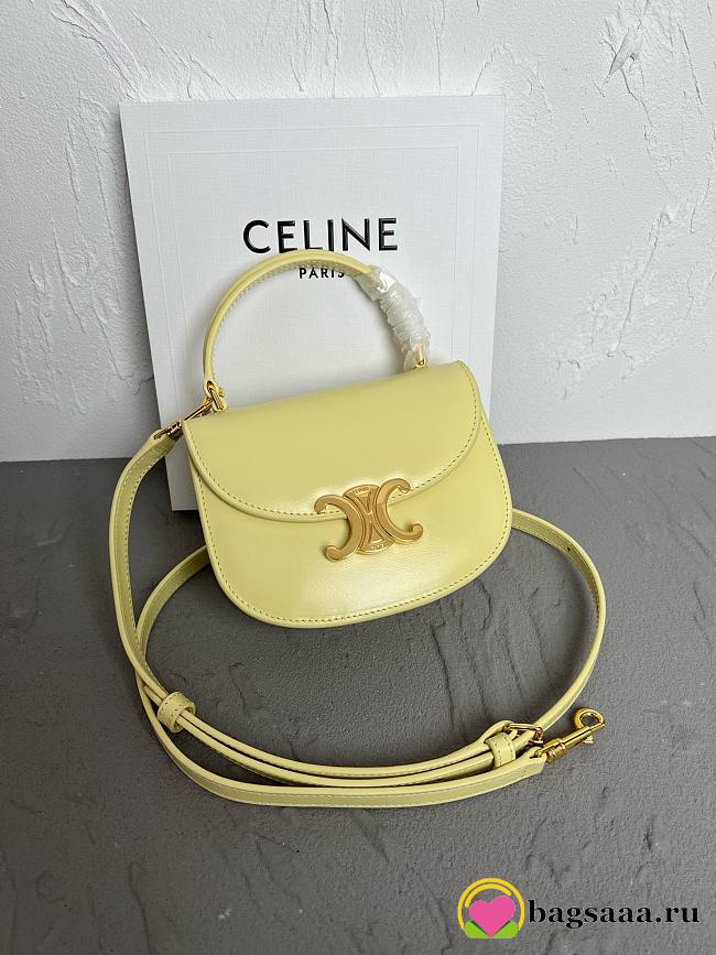 Bagsaaa Celine Mini Besace Yellow Bag - 15x.5x11x5cm - 1