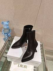 	 Bagsaaa Dior Ankle Leather Black Boots - 4