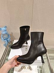 	 Bagsaaa Dior Ankle Leather Black Boots - 3