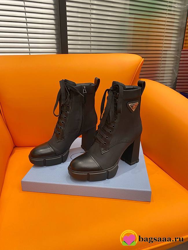 Bagsaaa Prada Ankle Re-Nylon and leather Boots - 1