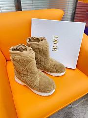 	 Bagsaaa Dior Frost Ankle Brown Boots - 1