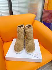 	 Bagsaaa Dior Frost Ankle Brown Boots - 6