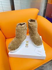 	 Bagsaaa Dior Frost Ankle Brown Boots - 3