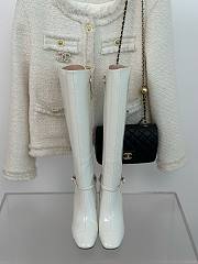 Bagsaaa Chanel White Long Boots - 4