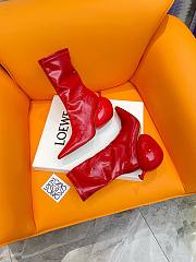 Bagsaaa Loewe Deflated Ballon Red Shoes - 3