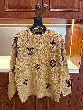 	 Bagsaaa Louis Vuitton Sweatshirt Beige LV Monogram