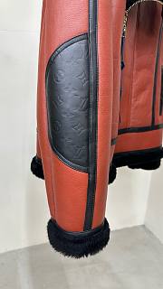 Bagsaaa Louis Vuitton Asymmetrical Shearling Aviator Jacket - 2