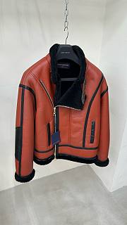 Bagsaaa Louis Vuitton Asymmetrical Shearling Aviator Jacket - 5