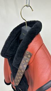 Bagsaaa Louis Vuitton Asymmetrical Shearling Aviator Jacket - 6