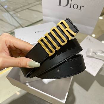 Bagsaaa Dior Black Belt 3cm