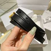 	 Bagsaaa Dior Black Belt 1.5cm - 4