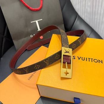 Bagsaaa Louis Vuitton Duo Monogram Belt in Brown - 1.8cm