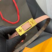	 Bagsaaa Louis Vuitton Duo Monogram Belt in Pink - 1.8cm - 6