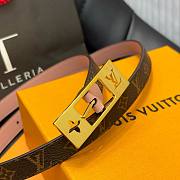 	 Bagsaaa Louis Vuitton Duo Monogram Belt in Pink - 1.8cm - 4
