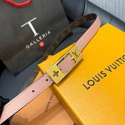 	 Bagsaaa Louis Vuitton Duo Monogram Belt in Pink - 1.8cm - 2