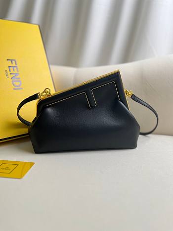 Bagsaa Fendi Frist Small Black Bag - 9.5*26*18cm