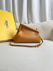 	 Bagsaa Fendi Frist Small Brown Bag - 9.5*26*18cm - 5