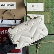 Bagsaaa Gucci Small Marmont White Leather - 26*13*6CM - 2