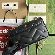 Bagsaaa Gucci Small Marmont Black Leather - 26*13*6CM - 4