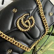 Bagsaaa Gucci Small Marmont Black Leather - 26*13*6CM - 2