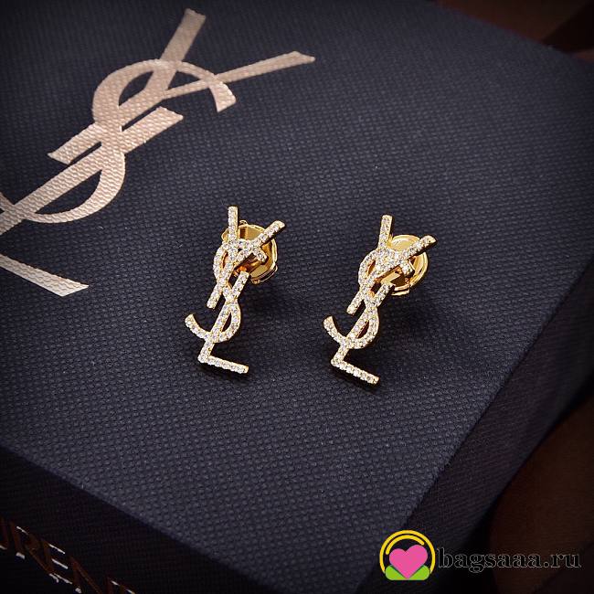 Bagsaaa YSL Gold Earrings - 1