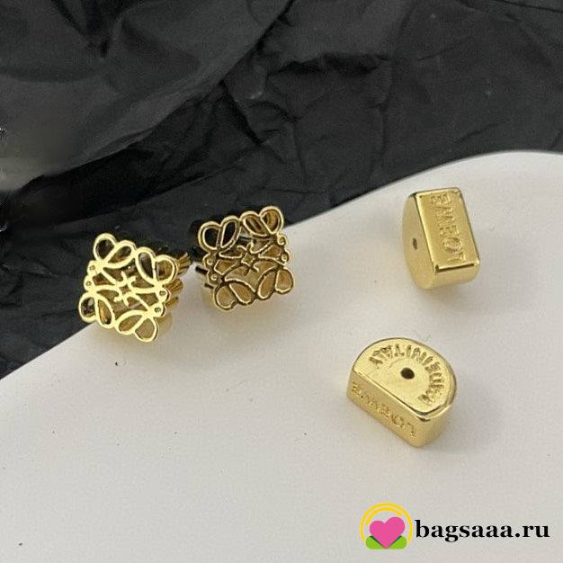 Bagsaaa Loewe Gold Earrings - 1