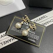 Bagsaaa Chanel Tear Drop Gold Pearl Earrings - 3