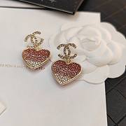 Bagsaaa Heart Pink Drop Earrings - 4