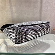 Bagsaaa Prada Satin mini-bag with crystals in black - 22x17x6cm - 6