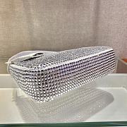 	 Bagsaaa Prada Satin mini-bag with crystals in white - 22x17x6cm - 3