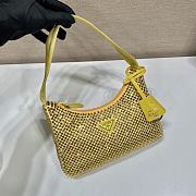 	 Bagsaaa Prada Satin mini-bag with crystals in yellow - 22x17x6cm - 6