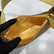 	 Bagsaaa Prada Satin mini-bag with crystals in yellow - 22x17x6cm - 5
