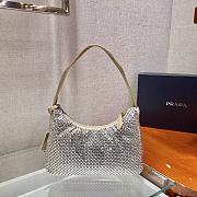 	 Bagsaaa Prada Satin mini-bag with crystals in beige - 22x17x6cm - 2
