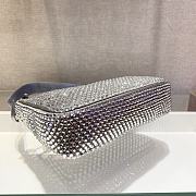 	 Bagsaaa Prada Satin mini-bag with crystals in silver - 22x17x6cm - 5