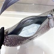 	 Bagsaaa Prada Satin mini-bag with crystals in silver - 22x17x6cm - 6