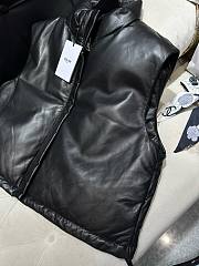 Bagsaaa Celine Leather Down Black Jacket - 2