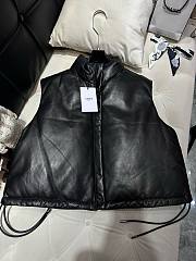 Bagsaaa Celine Leather Down Black Jacket - 3