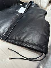 Bagsaaa Celine Leather Down Black Jacket - 5