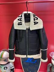 Bagsaaa Balenciaga Biker Jacket Black Leather  - 1