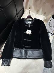 Bagsaaa Hermes Shearling Black Jacket - 1