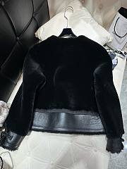 Bagsaaa Hermes Shearling Black Jacket - 3