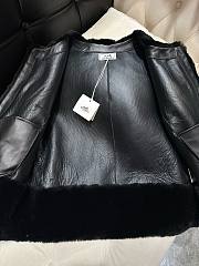 Bagsaaa Hermes Shearling Black Jacket - 6