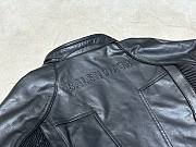 Bagsaaa Balenciaga Biker Leathe Jacket In Black - 3